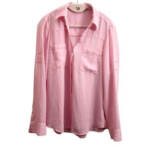 Express Light Pink Button-Down Shirt